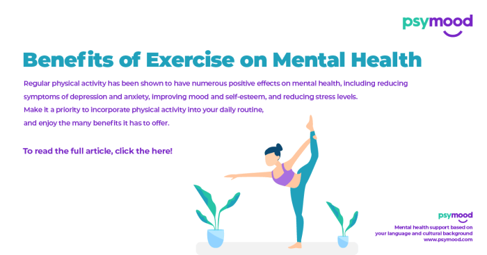Exercise health mental helps why benefits brain effects physical fitness poster body facts positive excercise infographics related workout do article